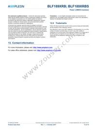 BLF189XRBSU Datasheet Page 13