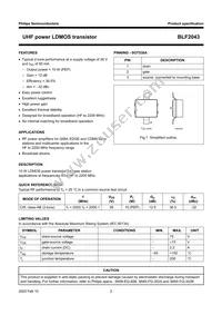 BLF2043 Datasheet Page 2