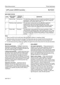 BLF2043 Datasheet Page 10