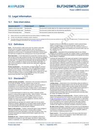 BLF2425M7LS250P:11 Datasheet Page 9