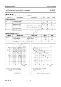 BLF278/01 Datasheet Page 3