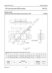 BLF278/01 Datasheet Page 21