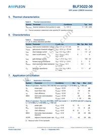 BLF3G22-30 Datasheet Page 3