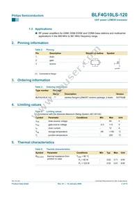 BLF4G10LS-120 Datasheet Page 2