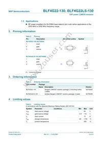 BLF4G22LS-130 Datasheet Page 2
