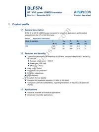 BLF574 Datasheet Cover