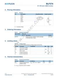 BLF574 Datasheet Page 2