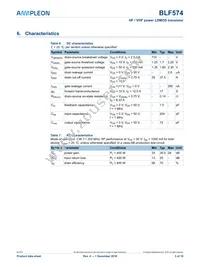 BLF574 Datasheet Page 3