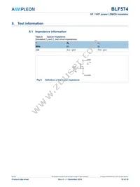 BLF574 Datasheet Page 10