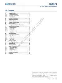 BLF574 Datasheet Page 19