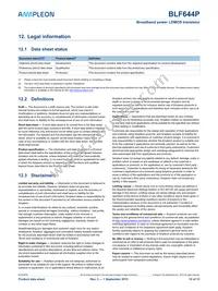 BLF644PU Datasheet Page 10