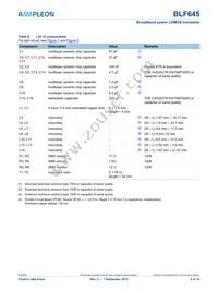 BLF645 Datasheet Page 9