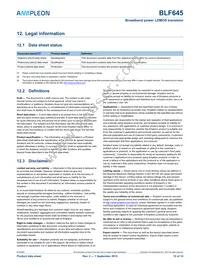 BLF645 Datasheet Page 12