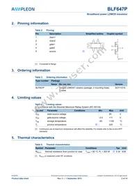 BLF647P Datasheet Page 2