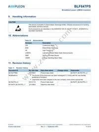 BLF647PSJ Datasheet Page 11