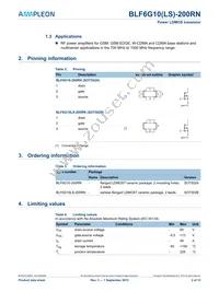 BLF6G10-200RN Datasheet Page 2