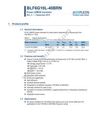 BLF6G10L-40BRN Datasheet Cover