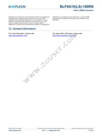 BLF6G10LS-160RN Datasheet Page 11