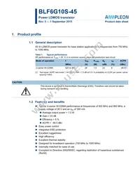 BLF6G10S-45 Datasheet Cover