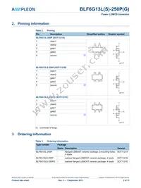 BLF6G13LS-250PGJ Datasheet Page 2