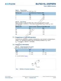 BLF6G15L-250PBRN Datasheet Page 4