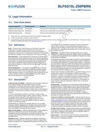 BLF6G15L-250PBRN Datasheet Page 11