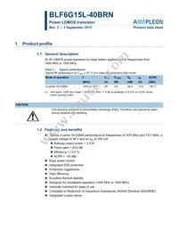 BLF6G15L-40BRN Datasheet Cover