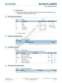 BLF6G15L-40BRN Datasheet Page 2