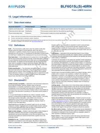 BLF6G15LS-40RN Datasheet Page 10