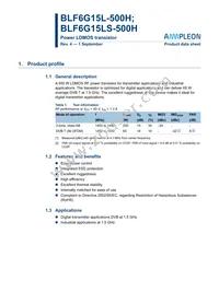 BLF6G15LS-500H Datasheet Cover