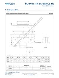 BLF6G20-110 Datasheet Page 6