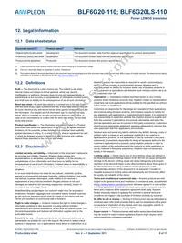 BLF6G20-110 Datasheet Page 9