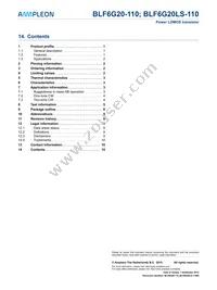 BLF6G20-110 Datasheet Page 11