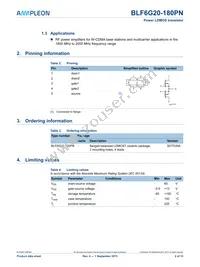 BLF6G20-180PN Datasheet Page 2