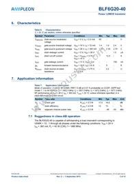 BLF6G20-40 Datasheet Page 3