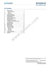 BLF6G20-40 Datasheet Page 12