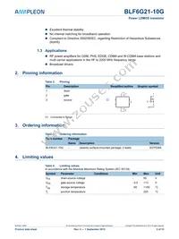 BLF6G21-10G Datasheet Page 2