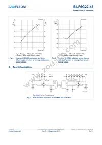 BLF6G22-45 Datasheet Page 5