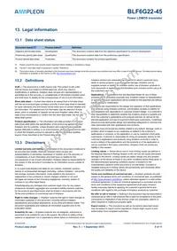 BLF6G22-45 Datasheet Page 9