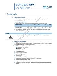 BLF6G22L-40BN Datasheet Cover