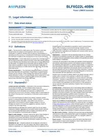 BLF6G22L-40BN Datasheet Page 11