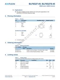 BLF6G27-45 Datasheet Page 2