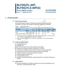 BLF6G27L-40P Datasheet Cover