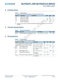 BLF6G27L-40P Datasheet Page 3