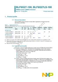 BLF6G27LS-100 Datasheet Cover