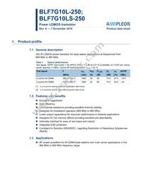 BLF7G10L-250 Datasheet Cover