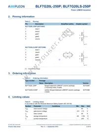 BLF7G20LS-250P Datasheet Page 2