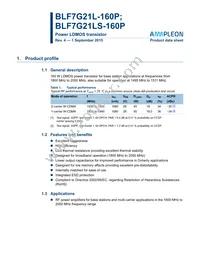 BLF7G21L-160P Datasheet Cover