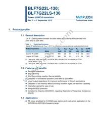 BLF7G22L-130 Datasheet Cover