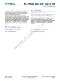 BLF7G22L-200 Datasheet Page 12